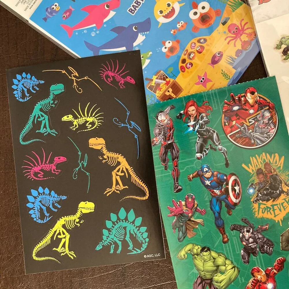 Assorted Kids Party Favors - Stickers, Tattoos, Pencils, Tops, Rubic Cubes